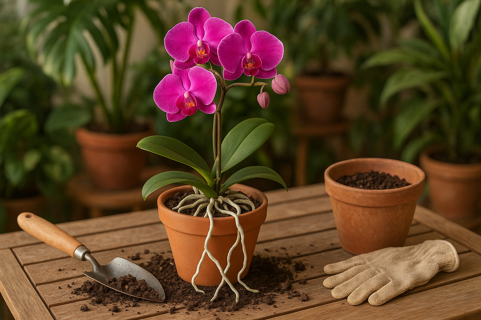 découvrez les meilleures astuces pour gérer les racines qui débordent du pot de votre orchidée. apprenez à rempoter, tailler et entretenir vos plantes pour assurer leur santé et leur beauté. ne laissez pas les racines envahissantes compromettre l'épanouissement de votre orchidée !